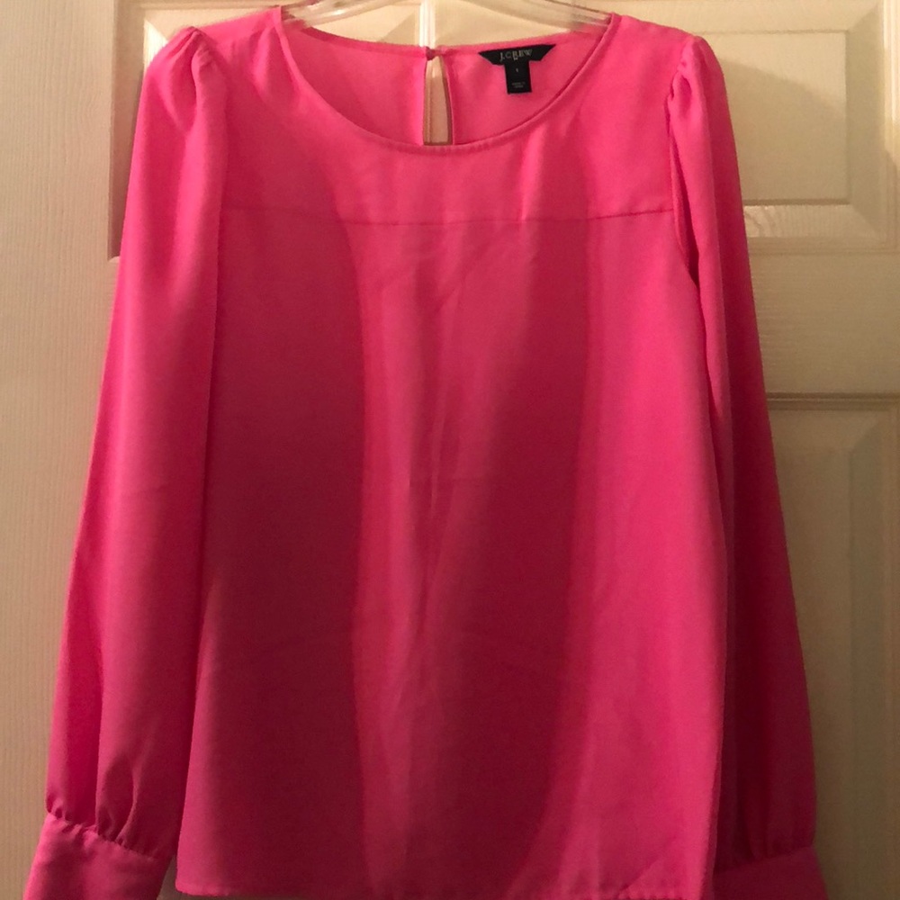 Hot pink J. Crew blouse!
